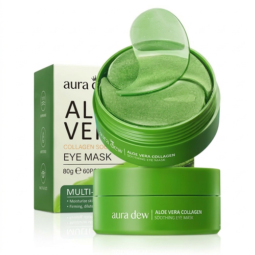 Aloe Vera Collagen Eye Patches – Anti-Dark Circle & Anti-Wrinkle Eye Mask (60pc)
